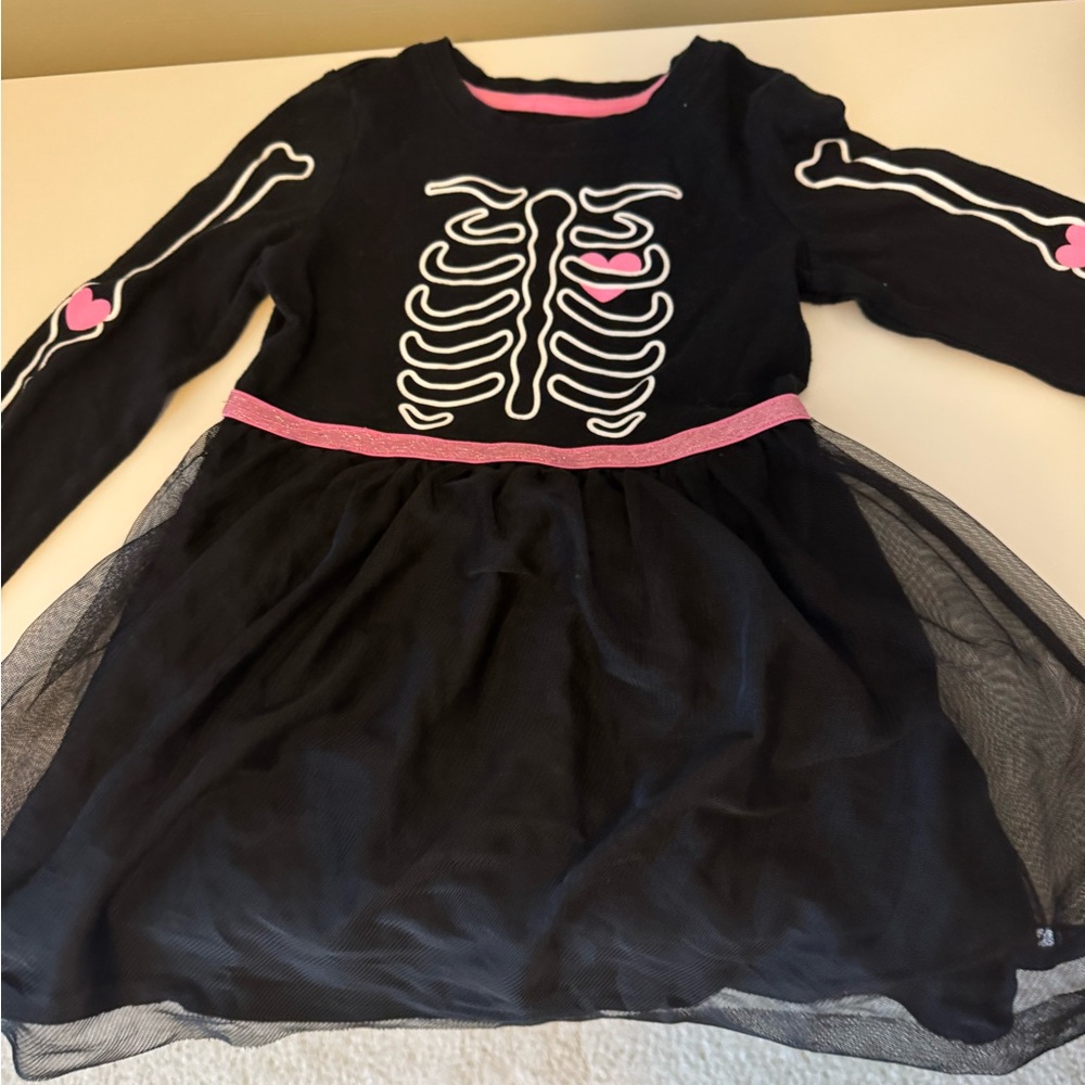 Cat & Jack Black and Pink Skeleton Dress Costume